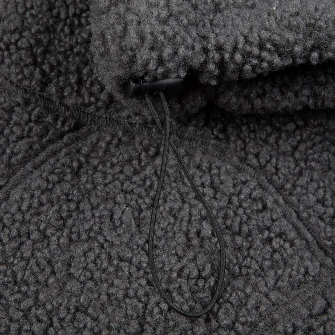 Dime Coverstitch Sherpa Fleece - Charcoal
