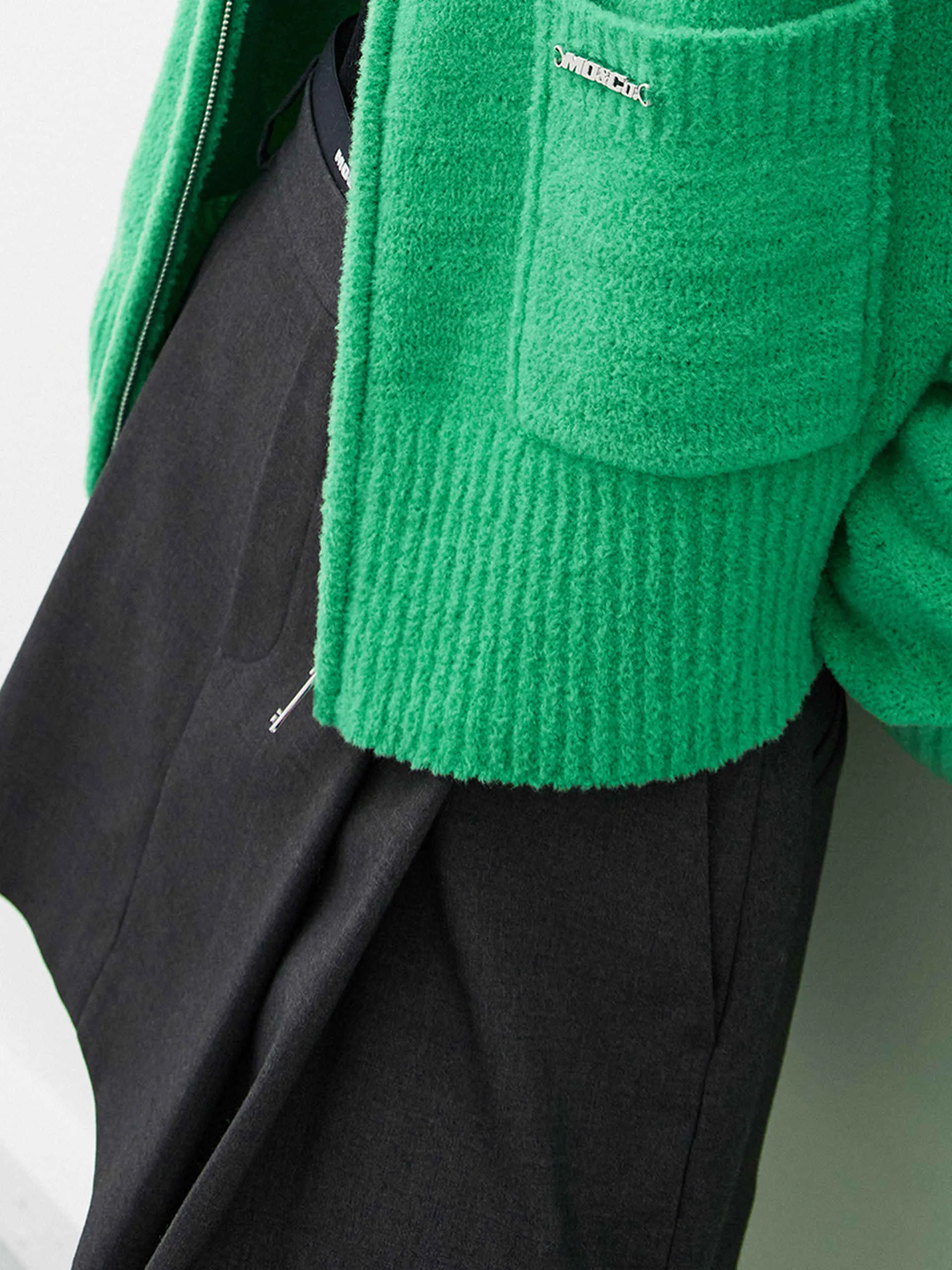 Double Waistband Pleated Skirt