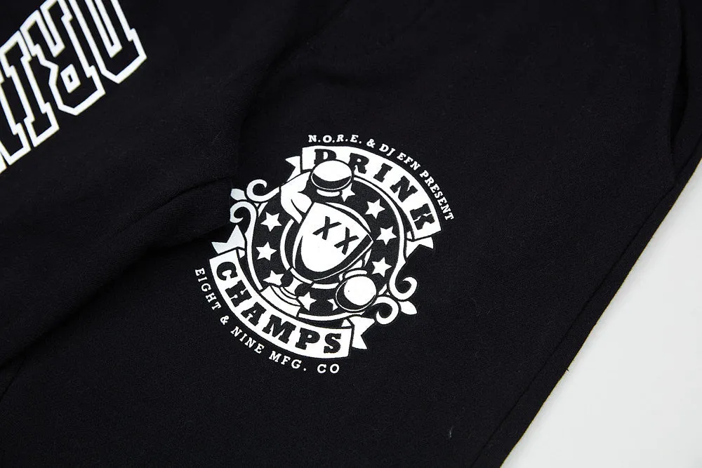 Drink Champs Classic Logo Sweatpants Black