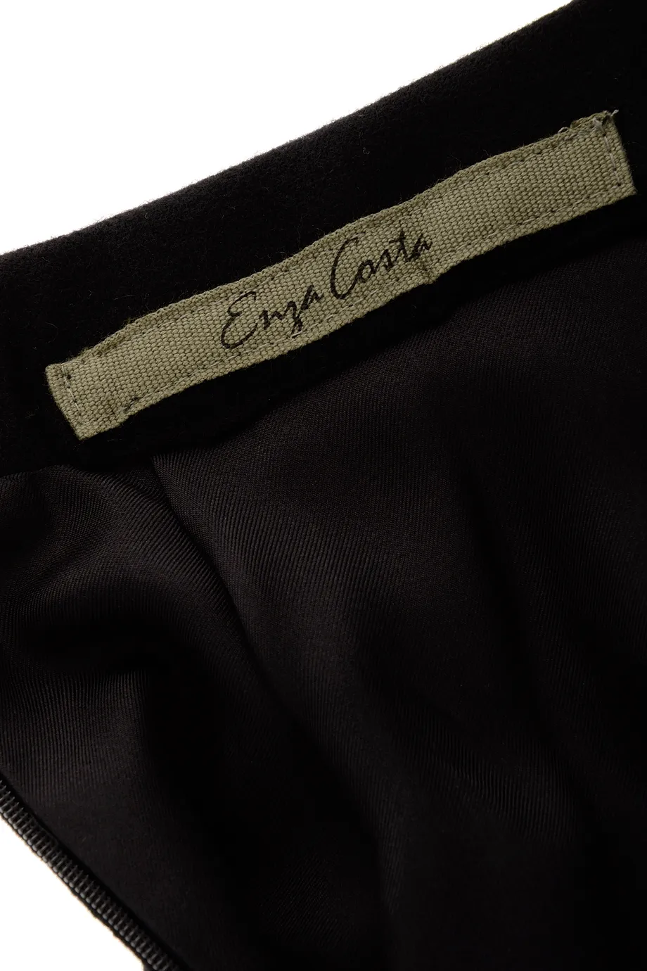 ENZA COSTA PLEATED Black Speckle Skirt