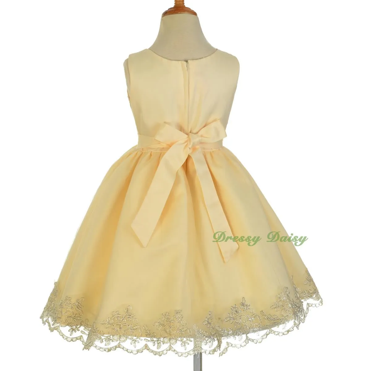 FG317 Beads Embroidery Scalloped Dresses Flower Girl Pageant Occasion Size 2-10