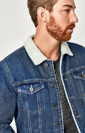 FRANK JACKET IN DARK SHERPA