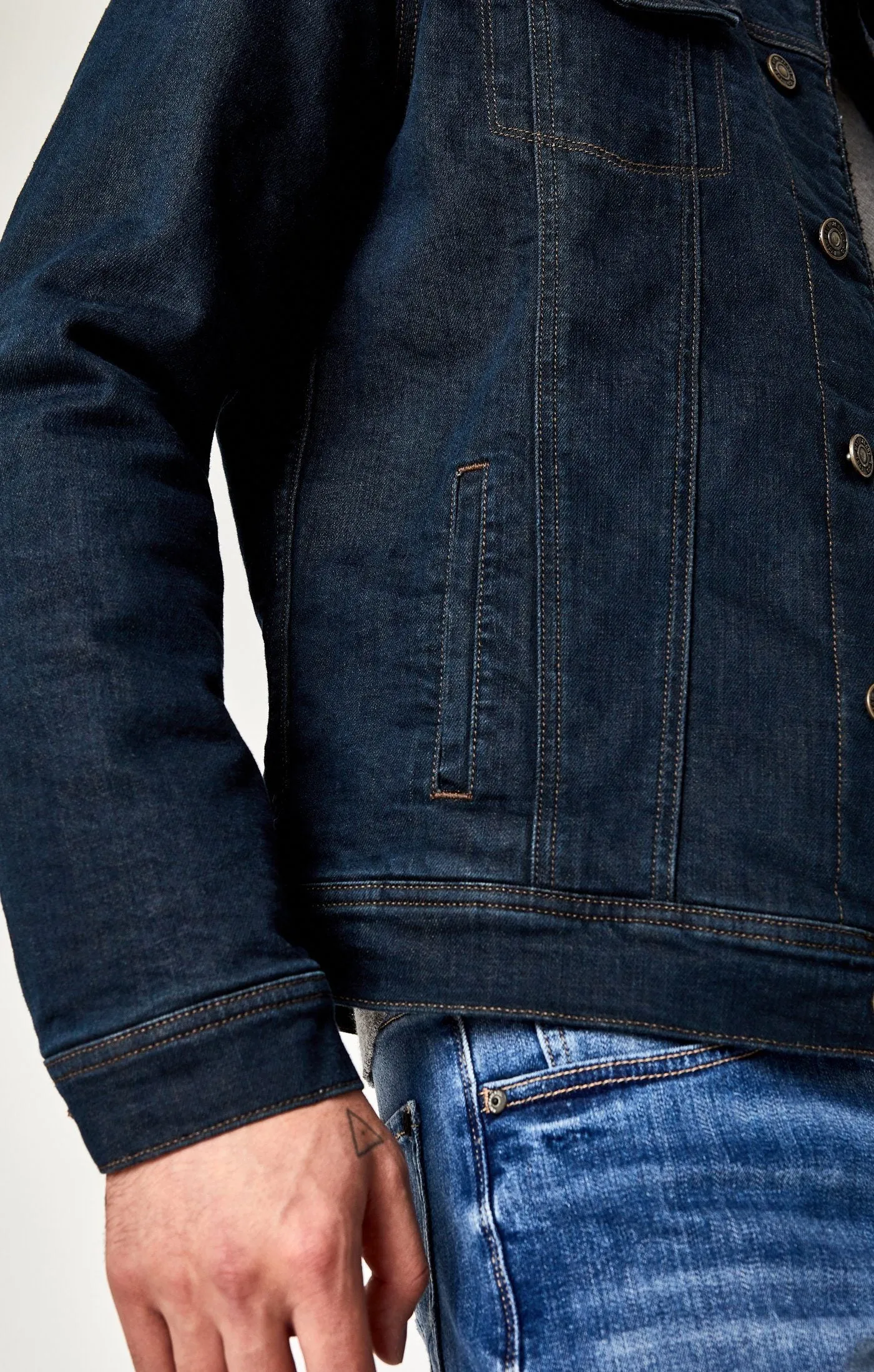 FRANK JACKET IN SHADED RINSE SHERPA