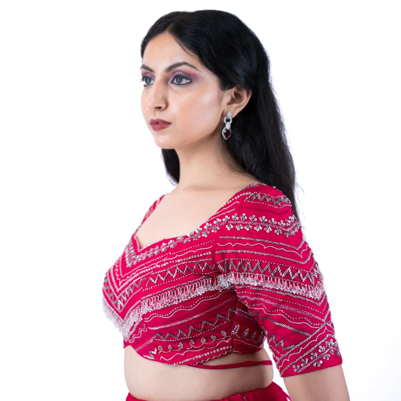 Fuchsia Concept Saree Set