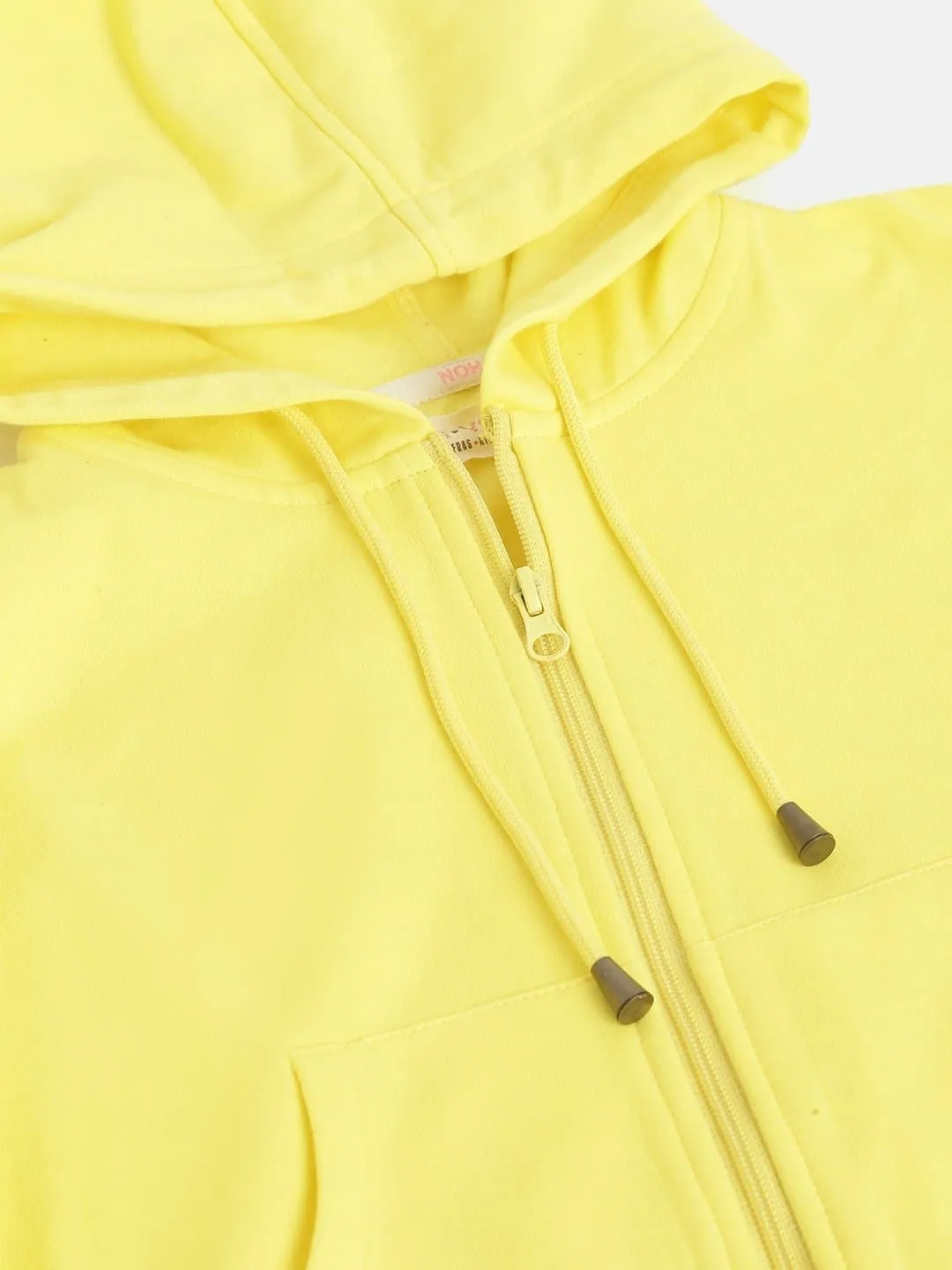 Girls Yellow Front Zipper Bomber Jacket - Lyush Kids