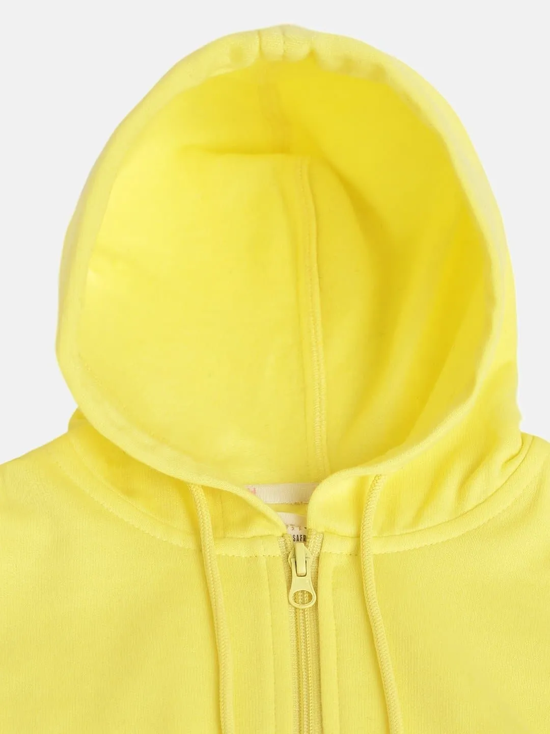 Girls Yellow Front Zipper Bomber Jacket - Lyush Kids
