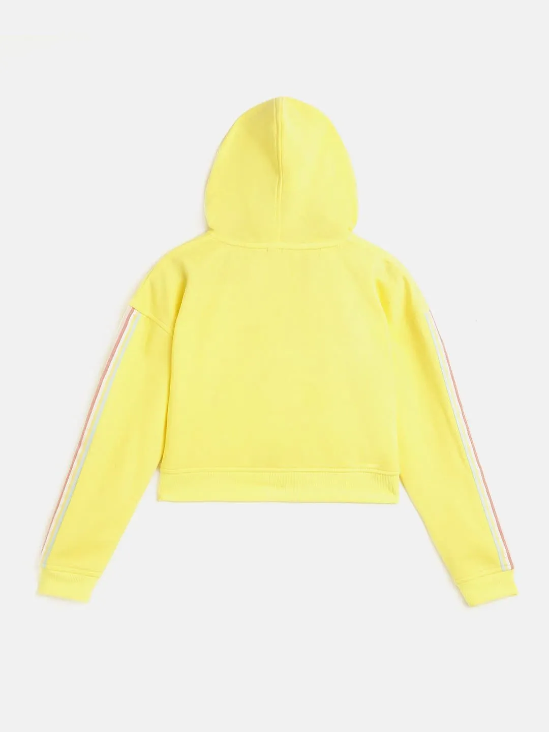 Girls Yellow Front Zipper Bomber Jacket - Lyush Kids