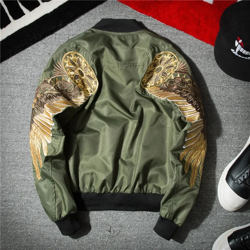 Golden Wing Bomber Jacket
