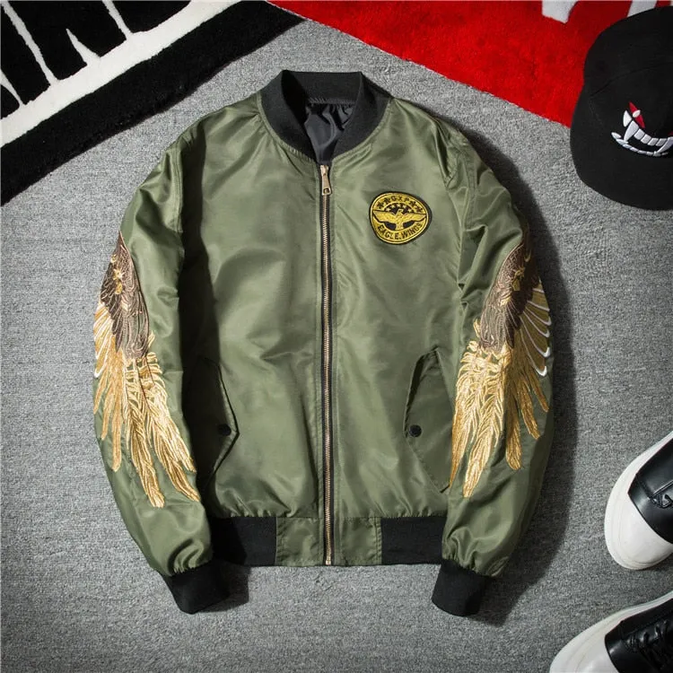 Golden Wing Bomber Jacket