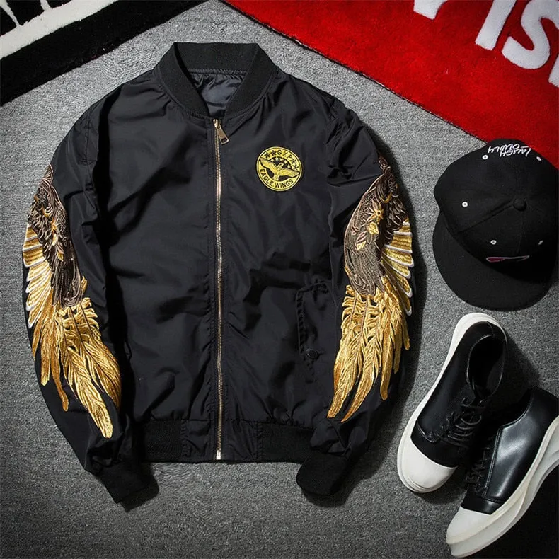 Golden Wing Bomber Jacket