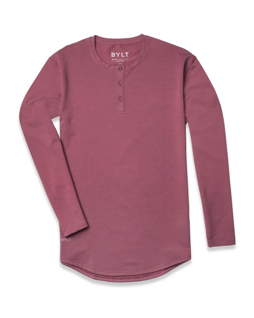 Henley Drop-Cut Long Sleeve: LUX (FINAL SALE)