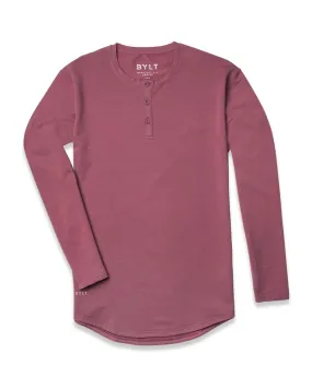 Henley Drop-Cut Long Sleeve: LUX (FINAL SALE)
