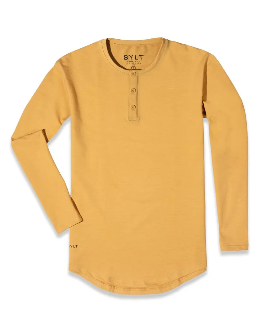 Henley Drop-Cut Long Sleeve: LUX (FINAL SALE)