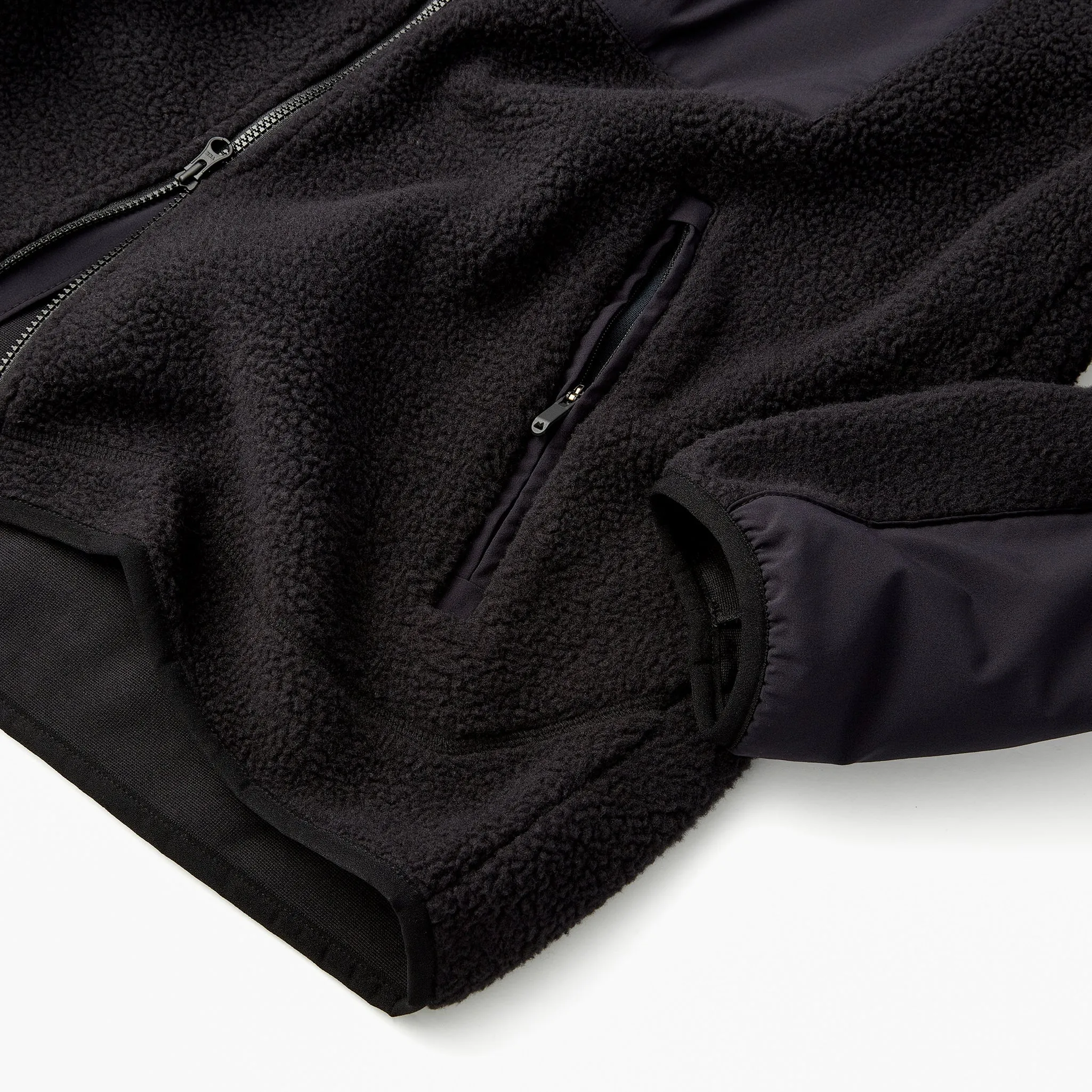 High Pile Sherpa Jacket in Black