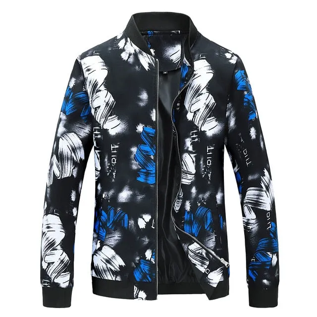 I Stay Fly Men's Spring Floral Print Jacket