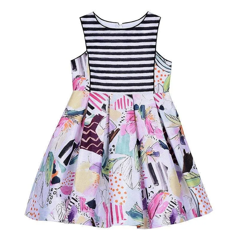 Jackie Watercolor Print Dress