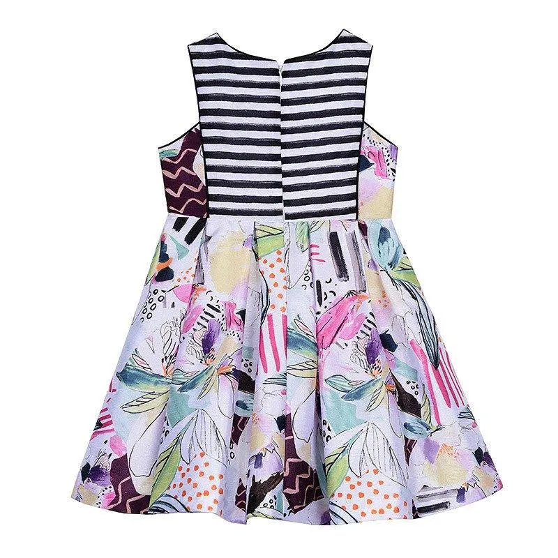 Jackie Watercolor Print Dress