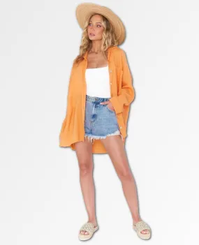 Johns Button Down Shirt Orange Bestseller