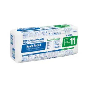 Johns Manville R-11 Kraft-Faced Batts & Rolls Insulation