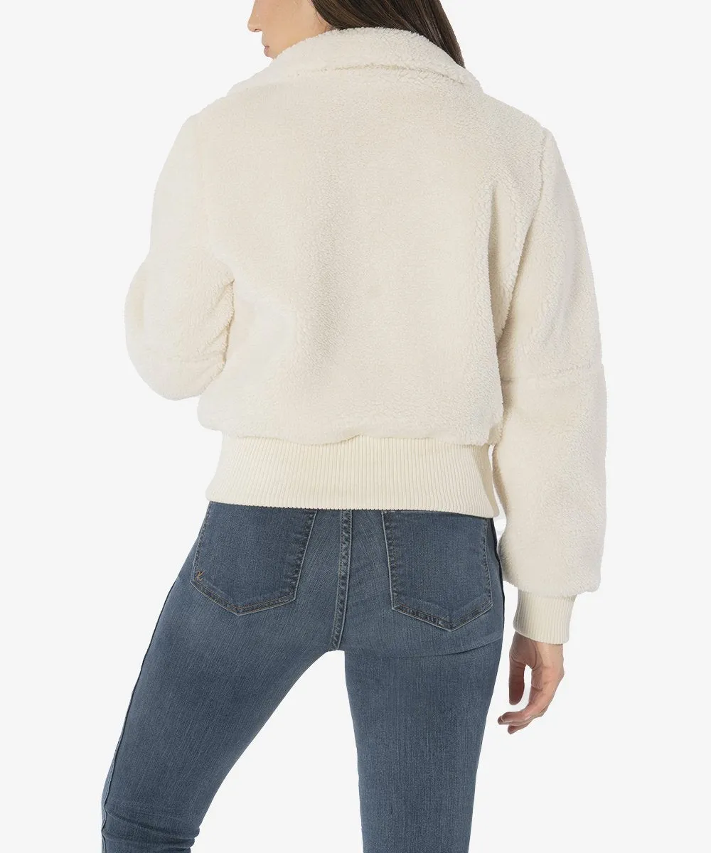 KUT from the Kloth Mireya Faux Sherpa Bomber