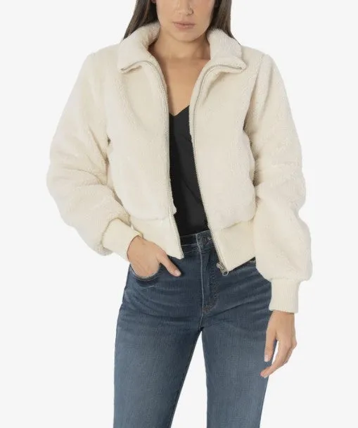KUT from the Kloth Mireya Faux Sherpa Bomber