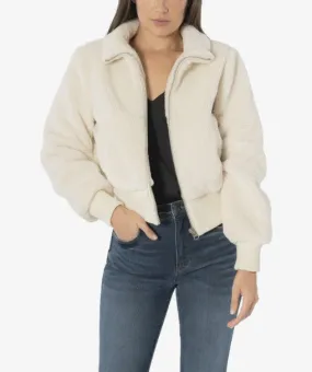 KUT from the Kloth Mireya Faux Sherpa Bomber