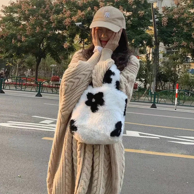 Lanfubeisi datenight fall outfits Retro Lazy Style Twist Sweater Coat for Women Autumn and Winter Loose Thickened Knitted Cardigan Top