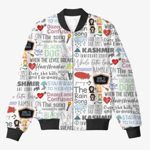 Led Zeppelin AOP Bomber Jacket
