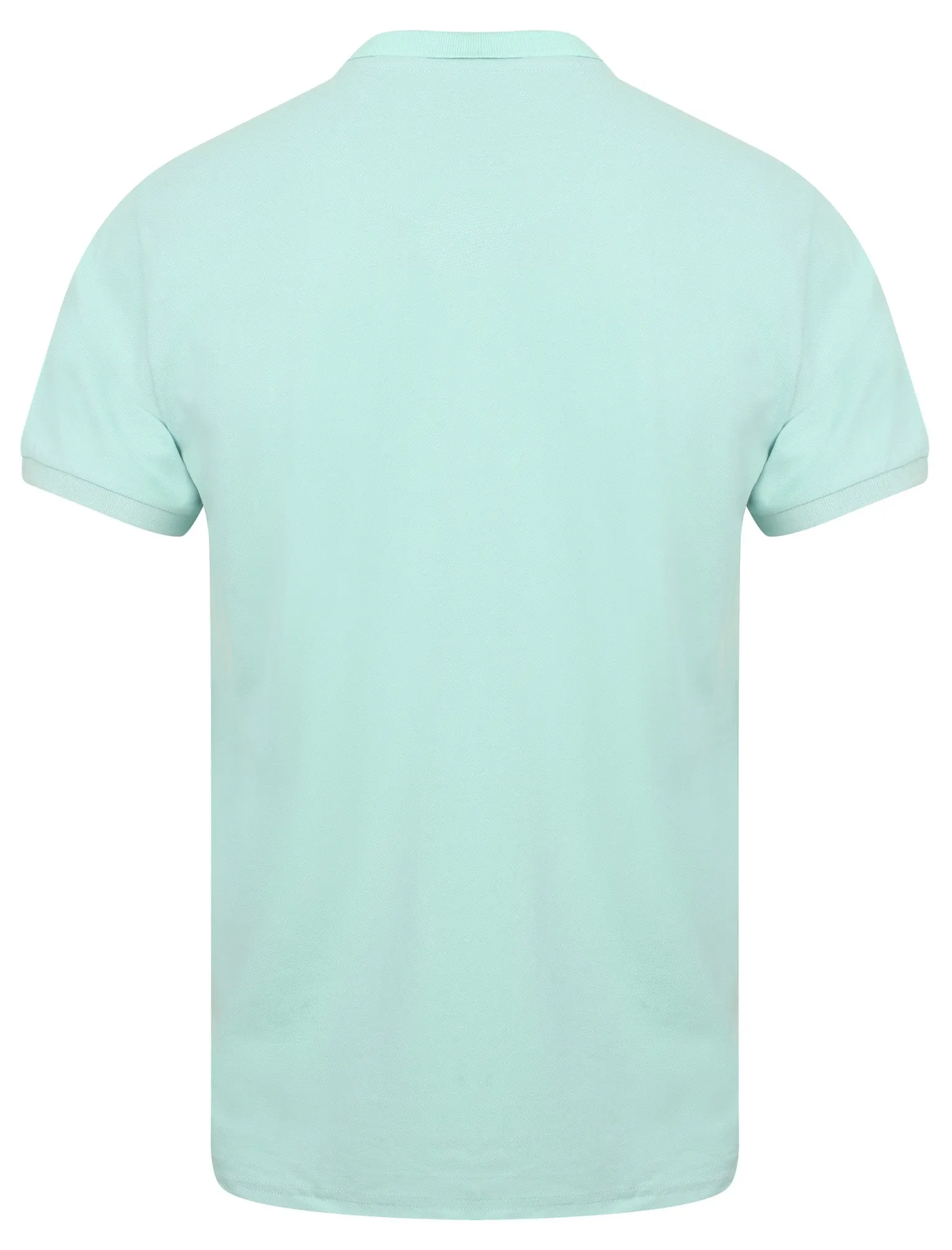 Lewisham Cotton Pique Polo Shirt In Pastel Turquoise - Kensington Eastside
