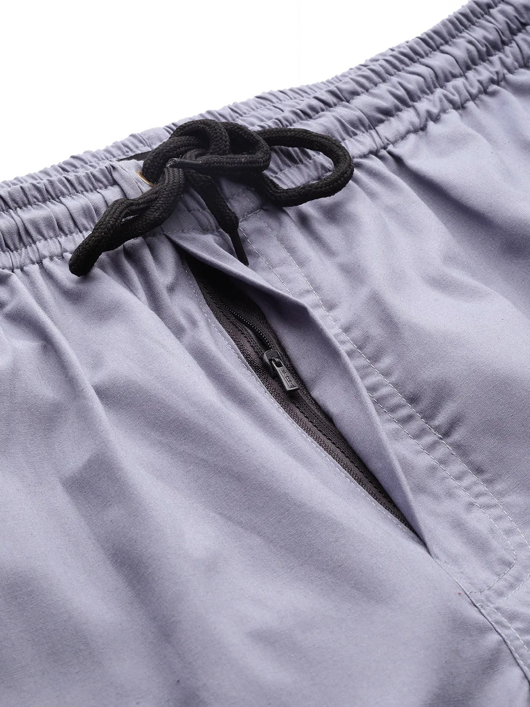 Men's Cotton Light Grey Solid Track Pant  - Sojanya