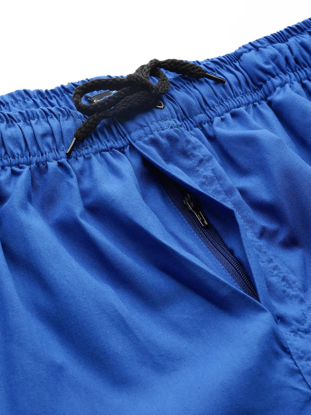 Men's Cotton Royal Blue Solid Track Pant  - Sojanya