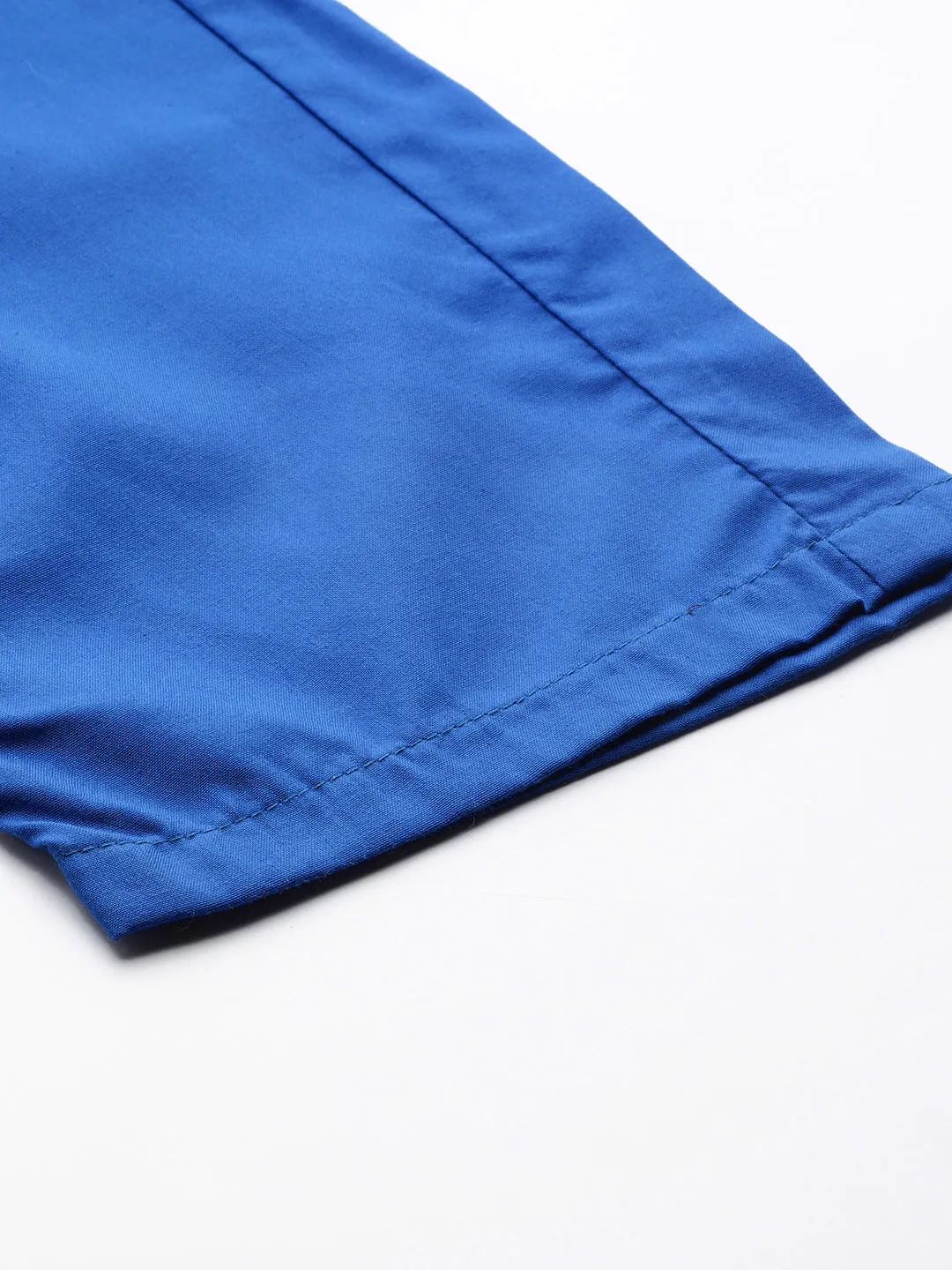 Men's Cotton Royal Blue Solid Track Pant  - Sojanya