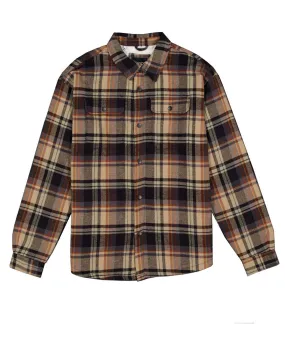 Men's Silver Jacket in Plaid Flannel Sherpa Lined