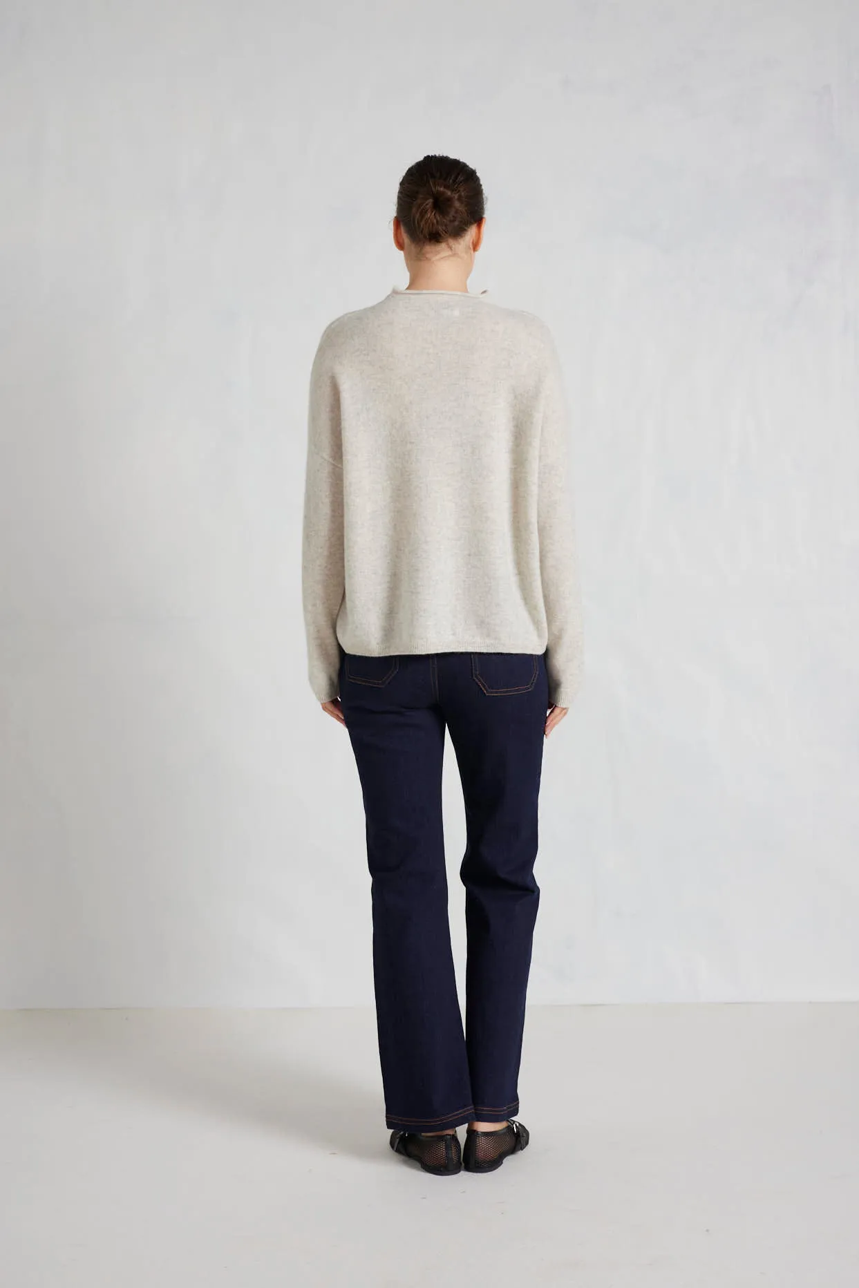 Monet Cashmere Sweater in Foil