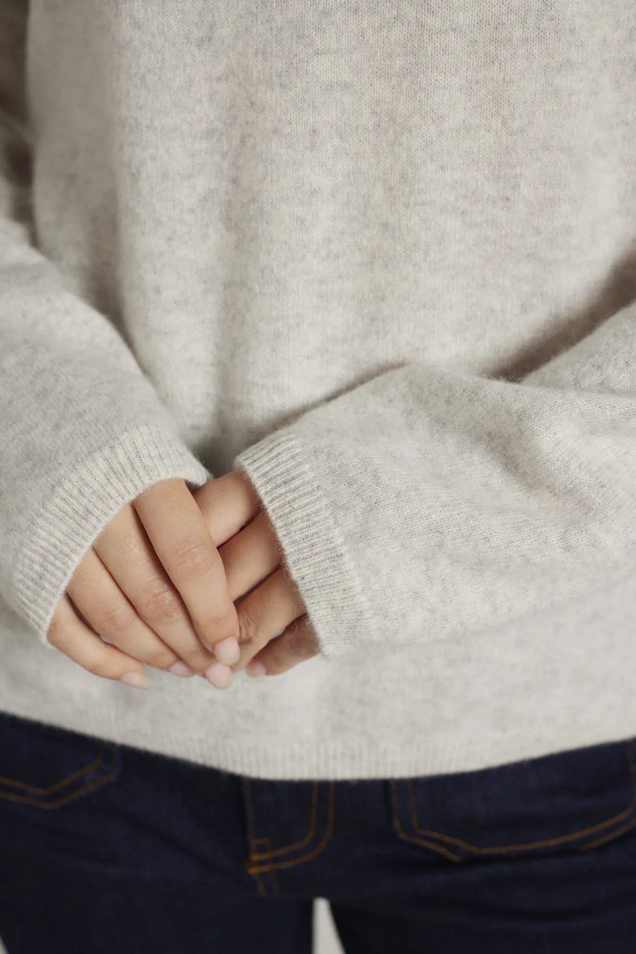 Monet Cashmere Sweater in Foil