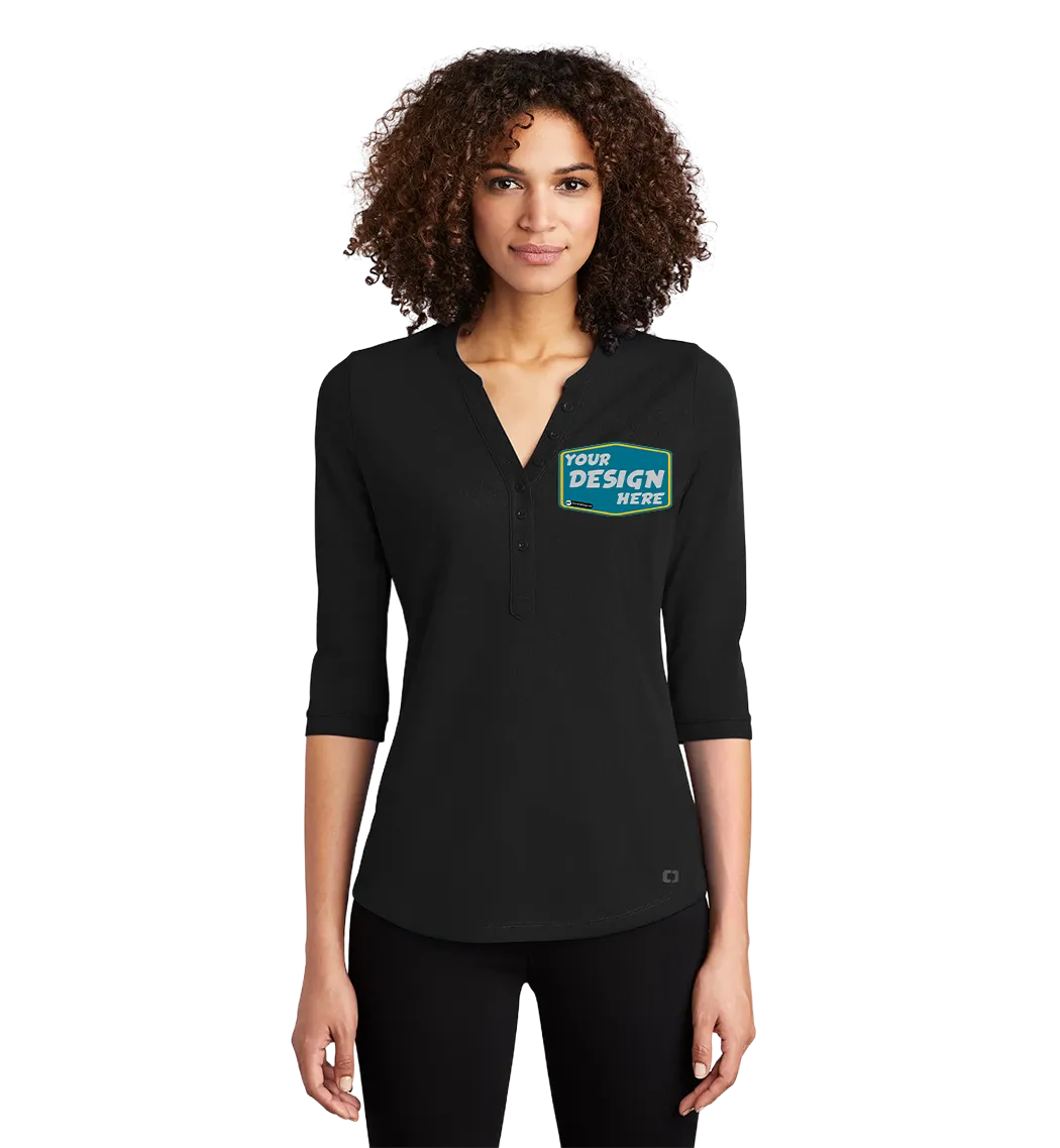 OGIO Custom Ladies Jewel Henley