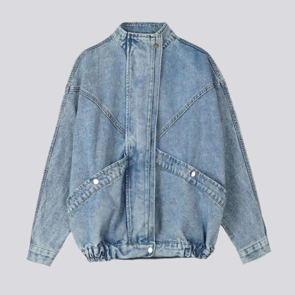 Patchwork y2k denim jacket
 for women