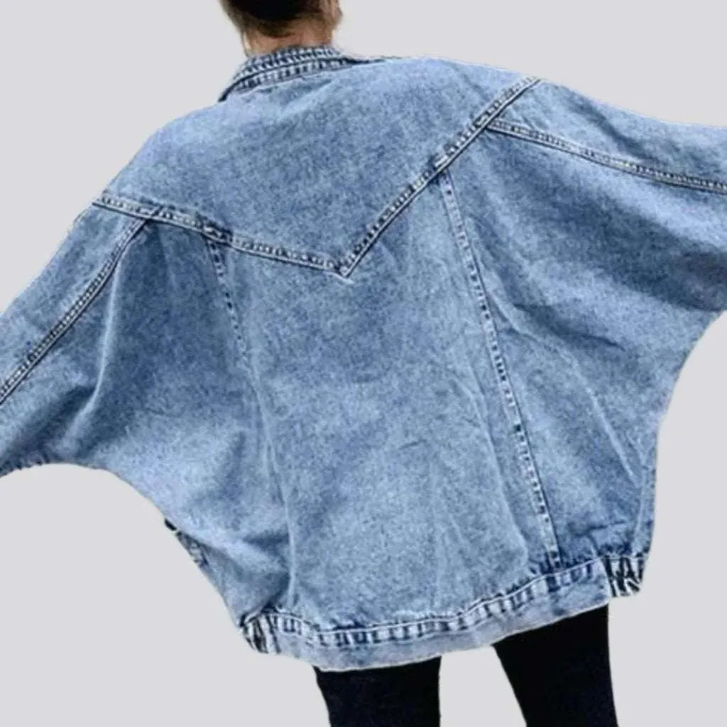 Patchwork y2k denim jacket
 for women