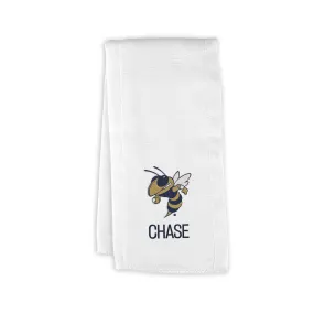 Personalized Georgia Tech Yellow Jackets Buzz Burp Cloth