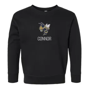 Personalized Georgia Tech Yellow Jackets Buzz Toddler Crewneck Sweatshirt