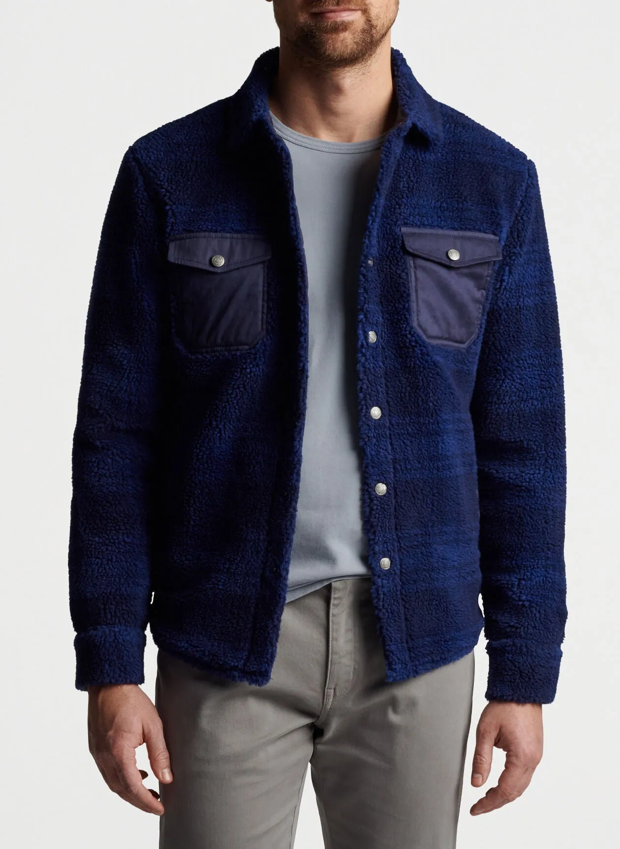Peter Millar High Pile Sherpa Shirt Jacket