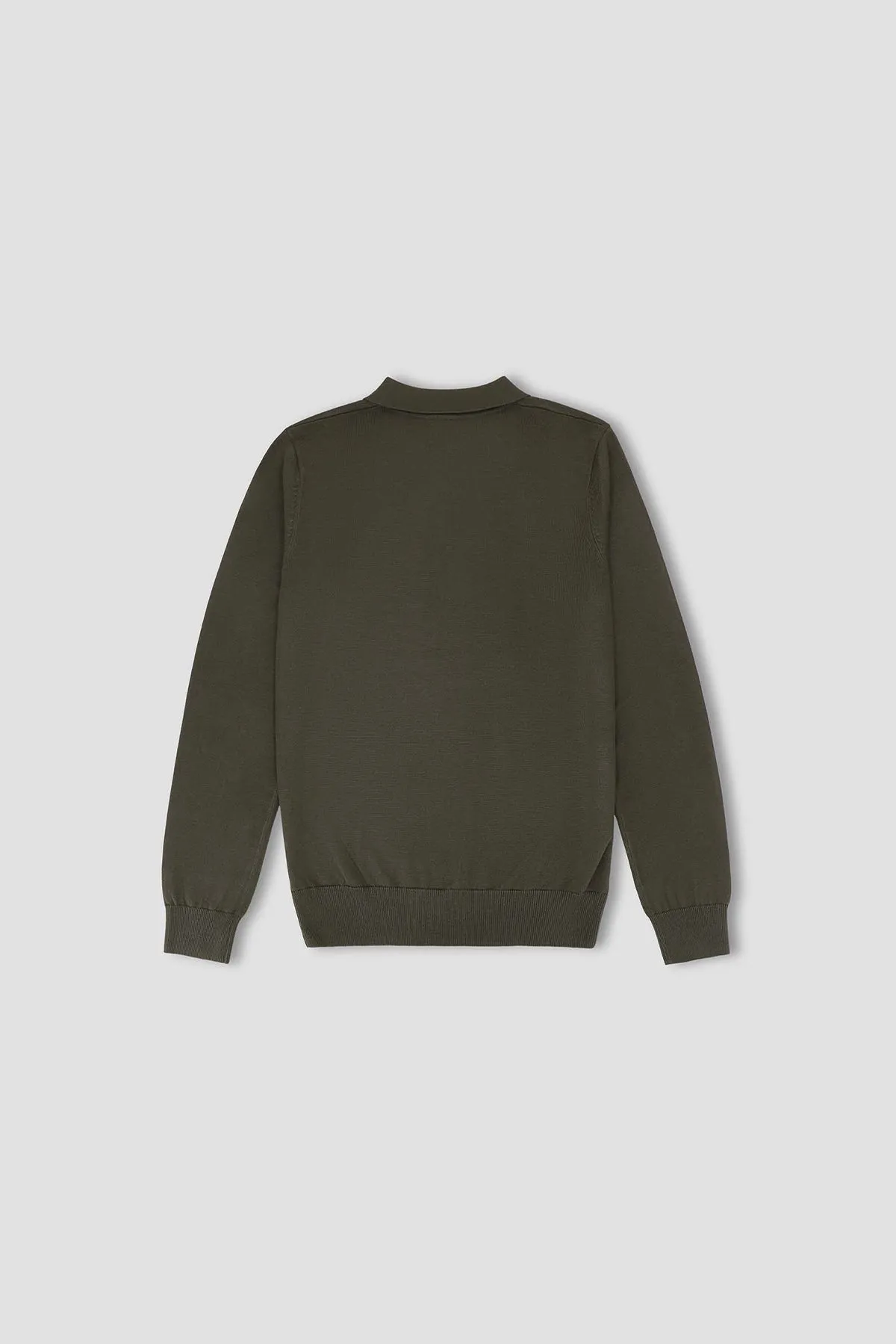 Polo Neck Sweater For Men - Ebony