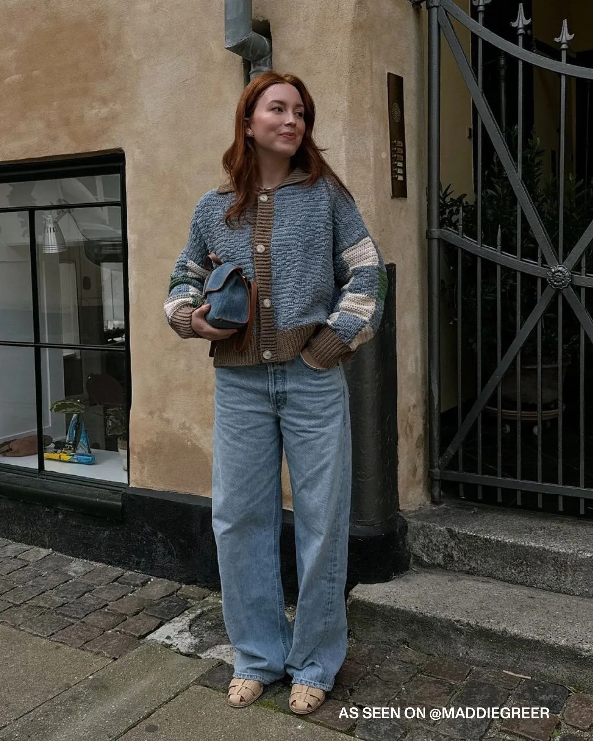 Prietema: Fantasy Blue Crochet Cotton Jacket