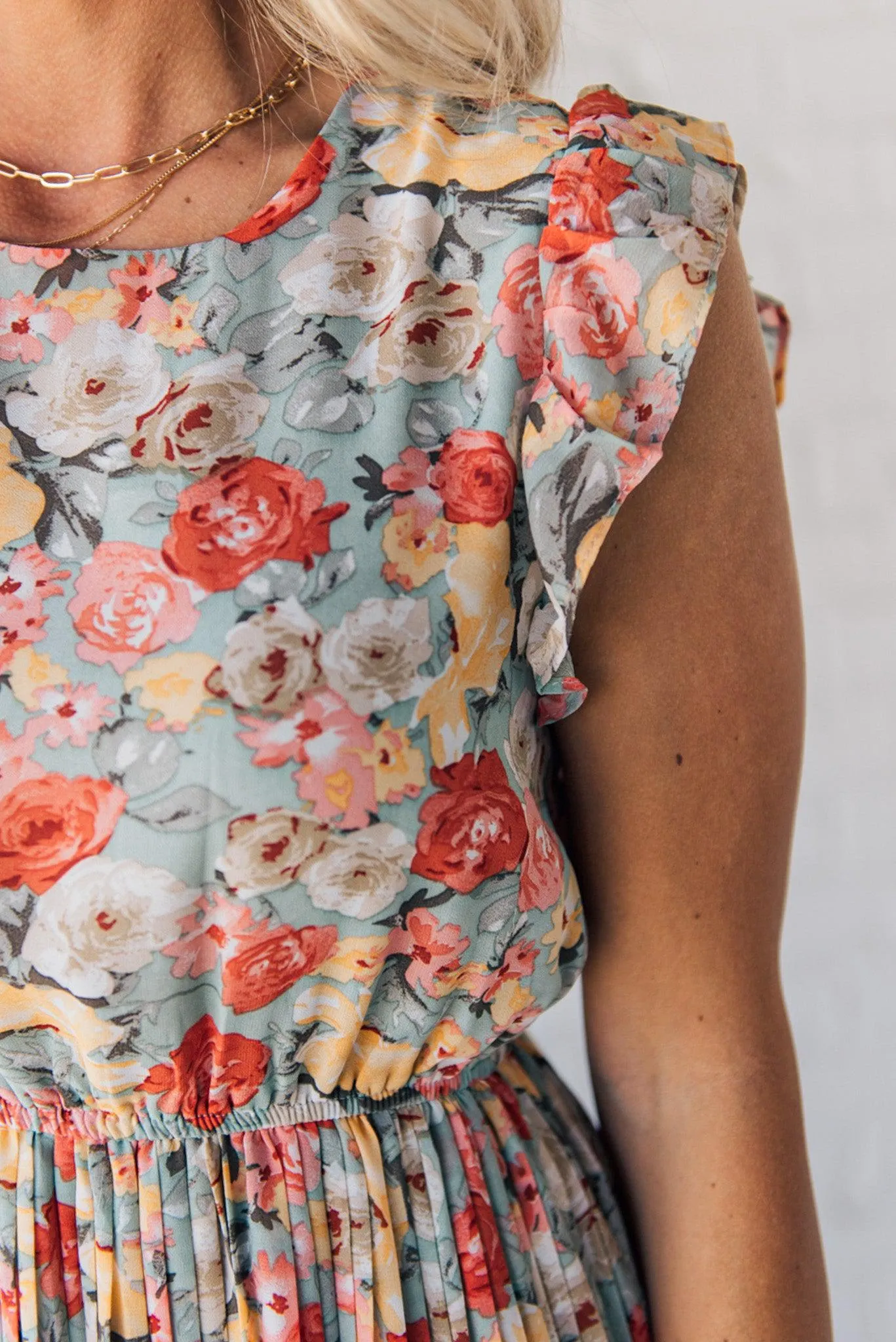 Primrose Pleated Midi Dress