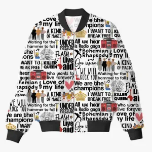 Queen AOP Bomber Jacket