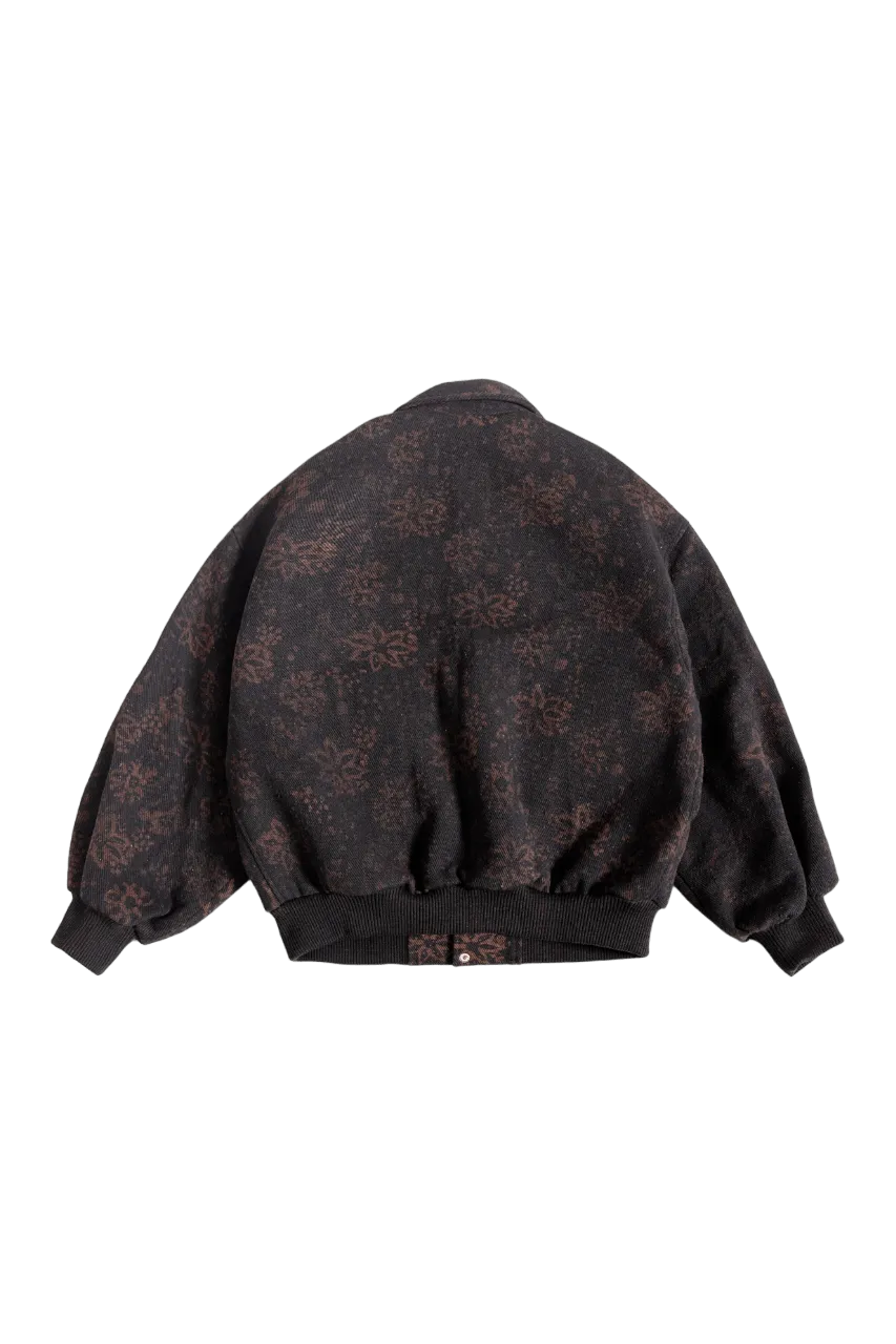 "APEX" BLOCK PRINT BOMBER JACKET
