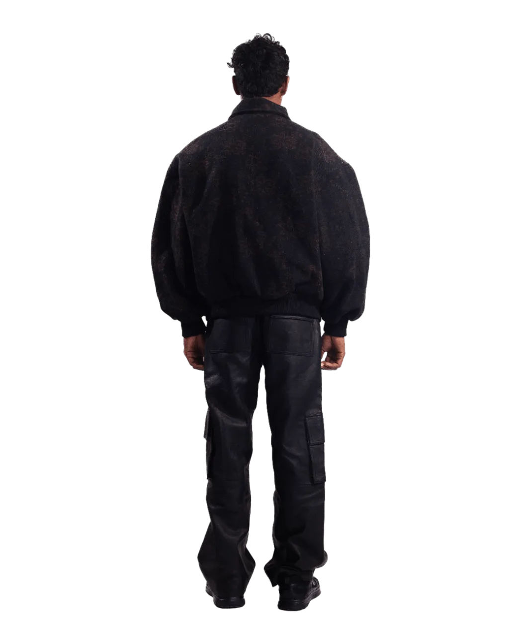 "APEX" BLOCK PRINT BOMBER JACKET
