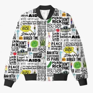 Rick and Morty AOP Bomber Jacket