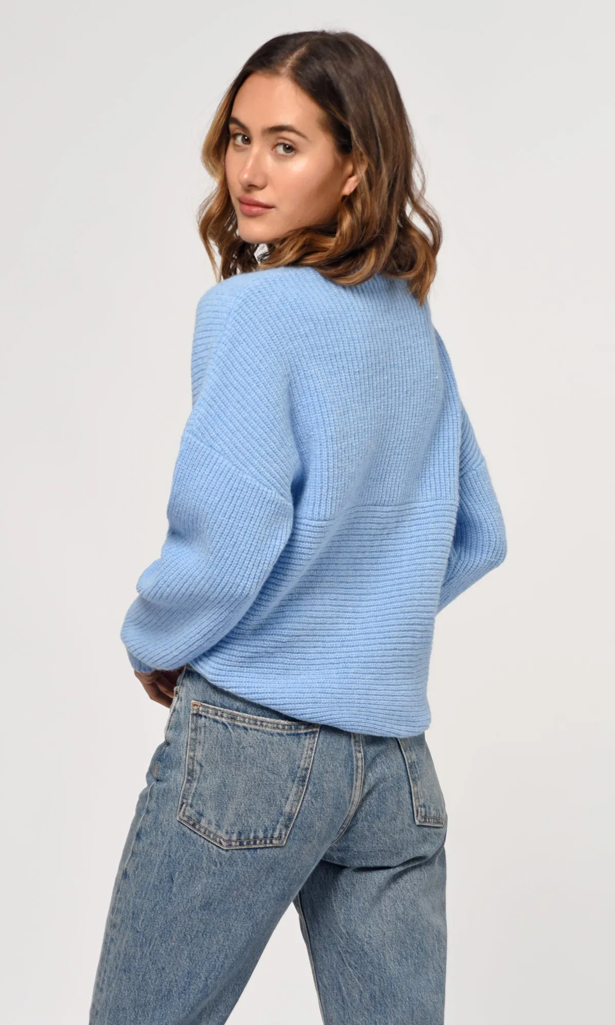 Rina Cross Front Cozy Sweater