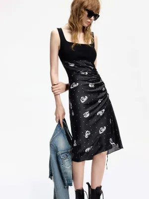 Rose Printed Tank Dress